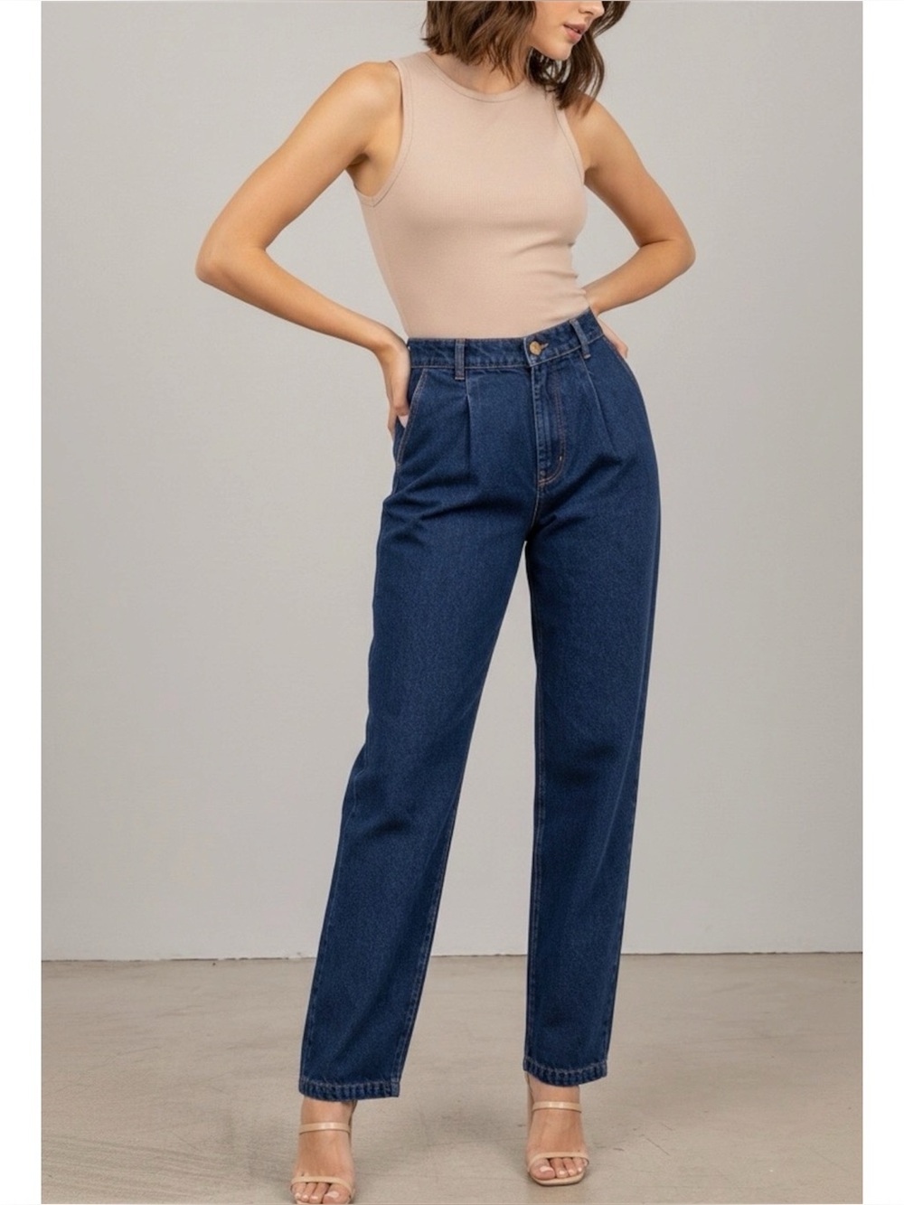 BIG BUD PRESS Denim Trousers, Dark Wash, XS
